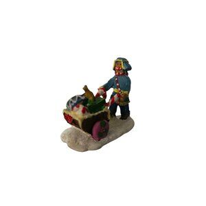 Marshmallow World Candy Cart Winter Village Set